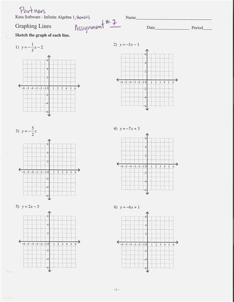 Graphing In Standard Form Worksheet